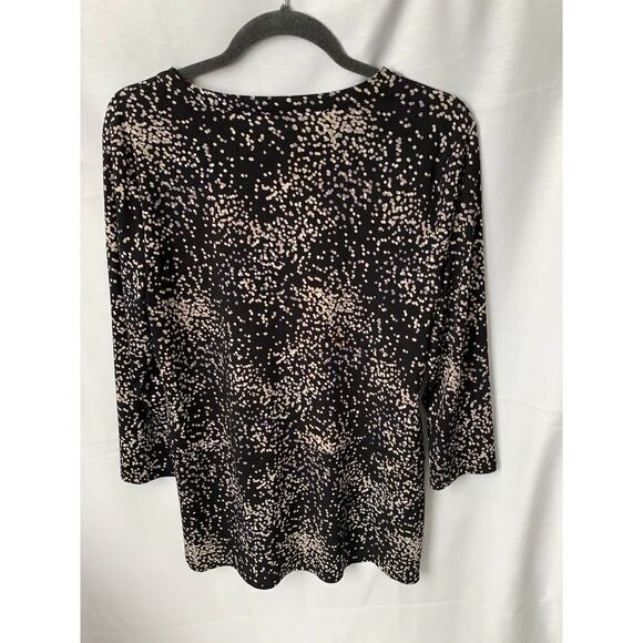 Croft & Barrow Polka Dot Blouse - Picture 2 of 14